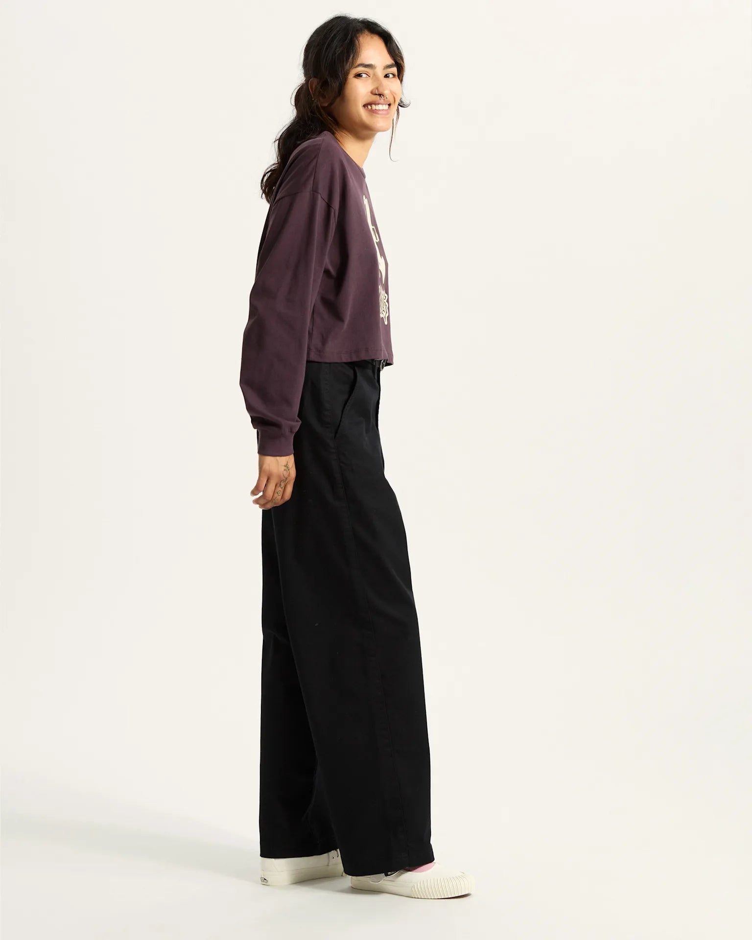 LIL BEAR RELAX CROP LS TEE