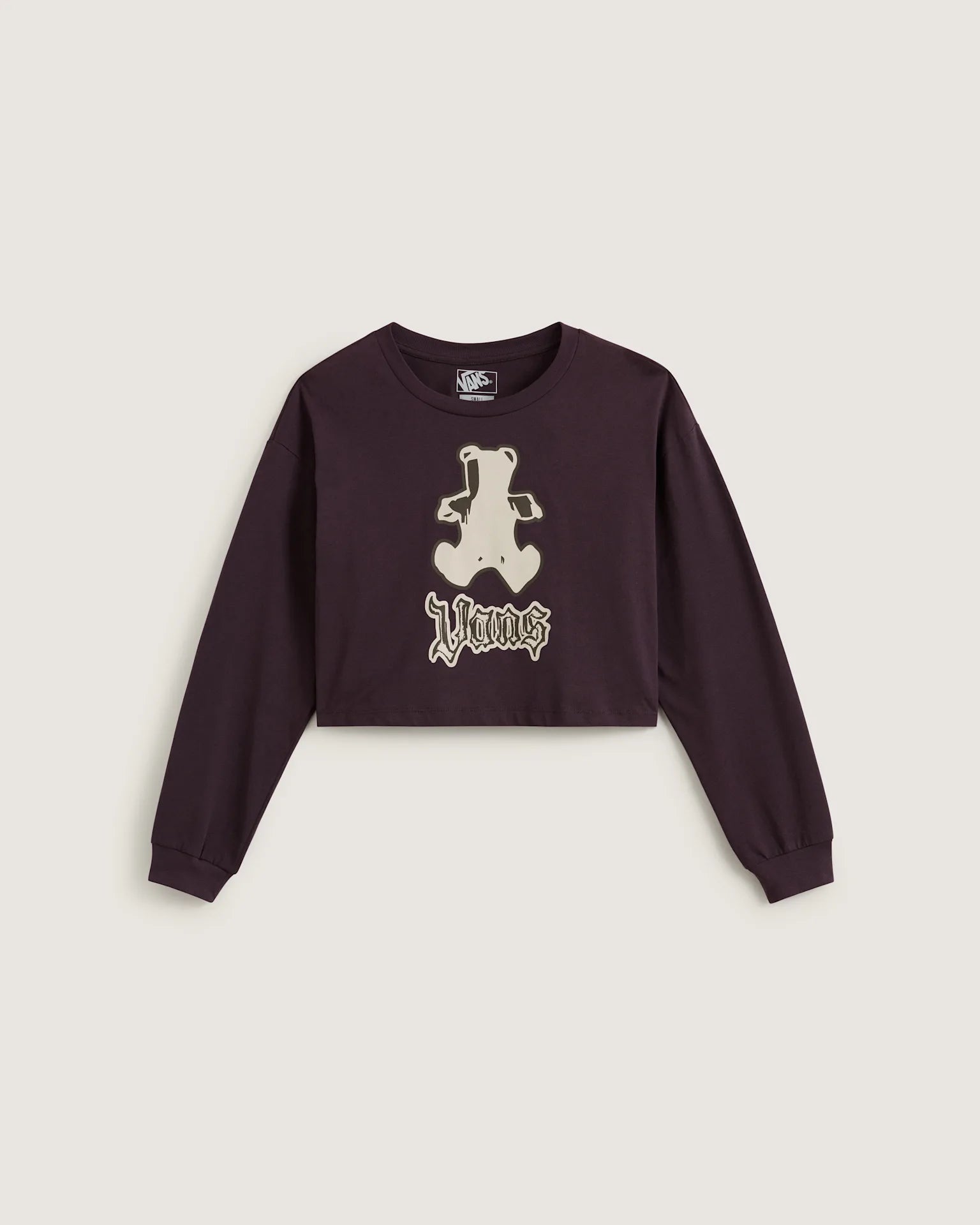 LIL BEAR RELAX CROP LS TEE