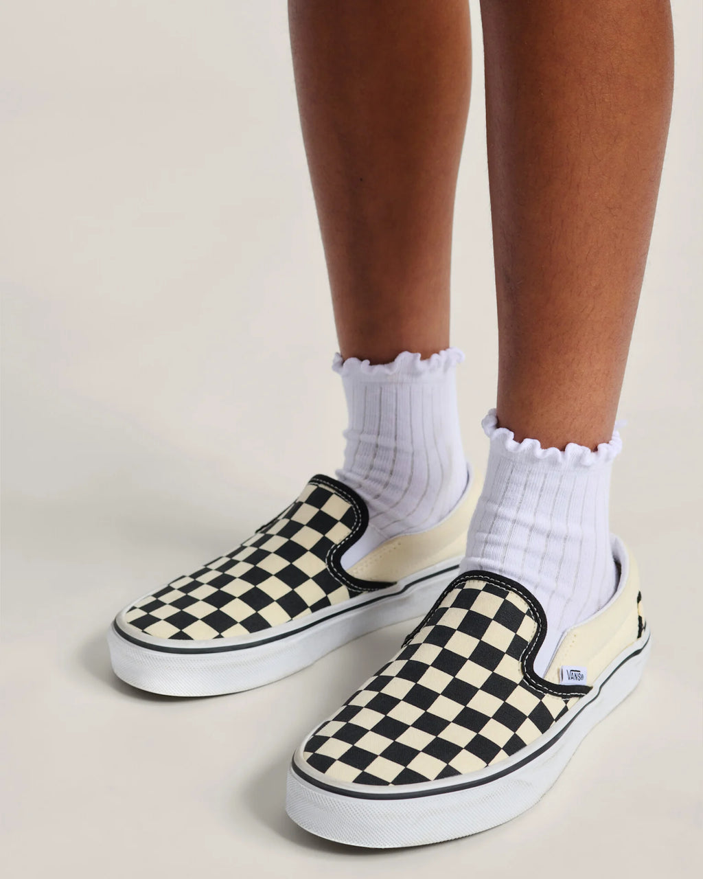 Vans Classic Slip-On Black & White Checkerboard Cipő VN000D35BWW1 - 5