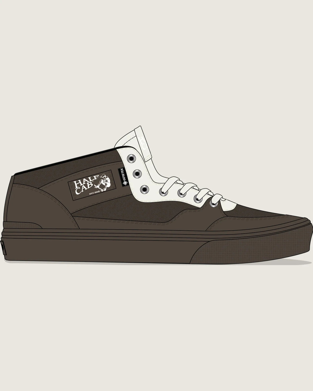 Vans LX Half Cab 33 GORE-TEX Stockholm Coal Brown Cipő VN000DADEMP1 - 1