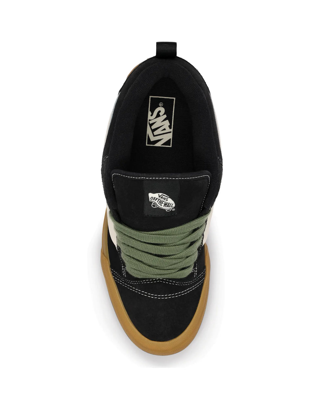 VANS Knu Skool POP BLACK/GREEN Cipő kép 2