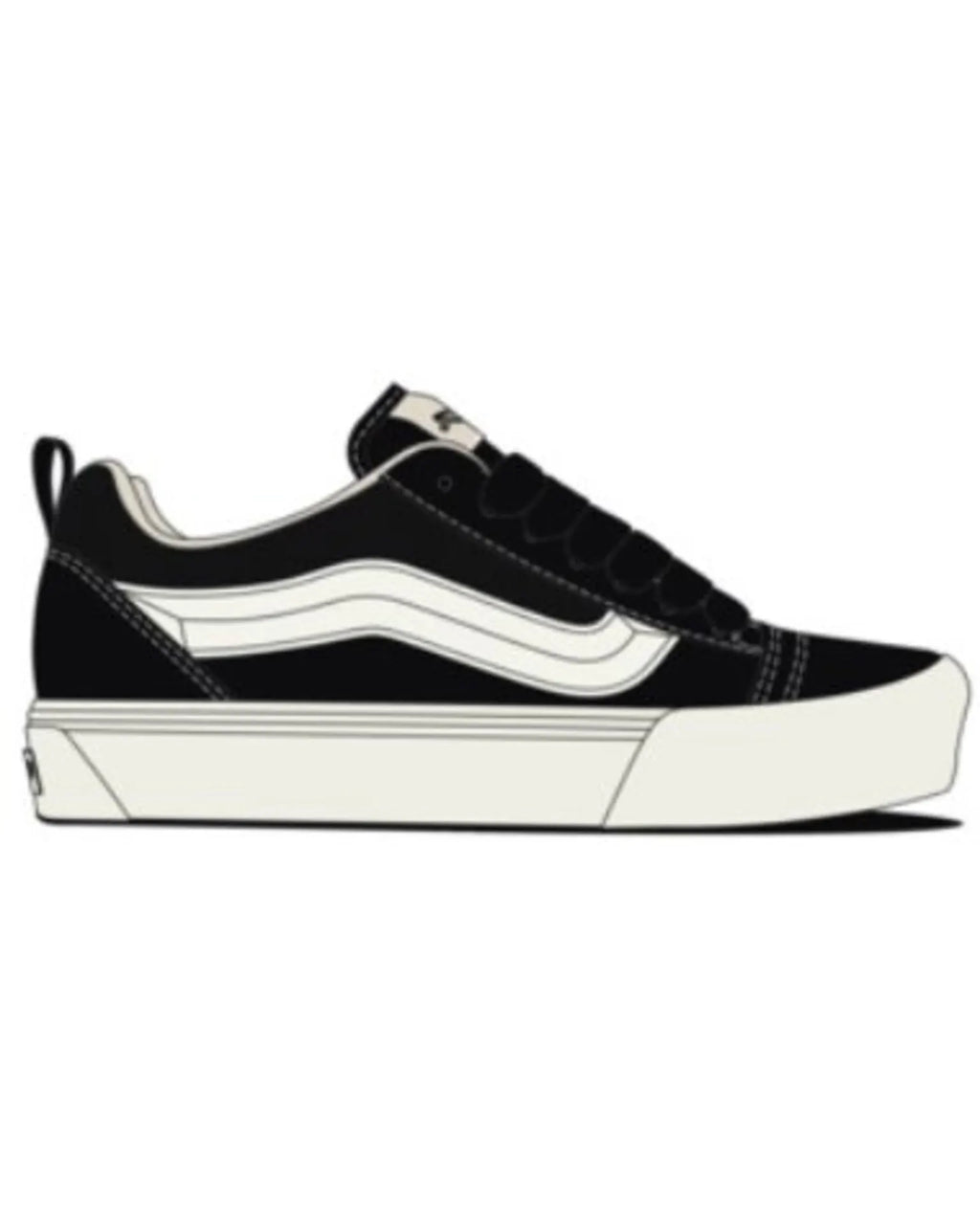 Vans LX Knu Skool LEATHER Black Cipő VN000EB5BLA1 - 1