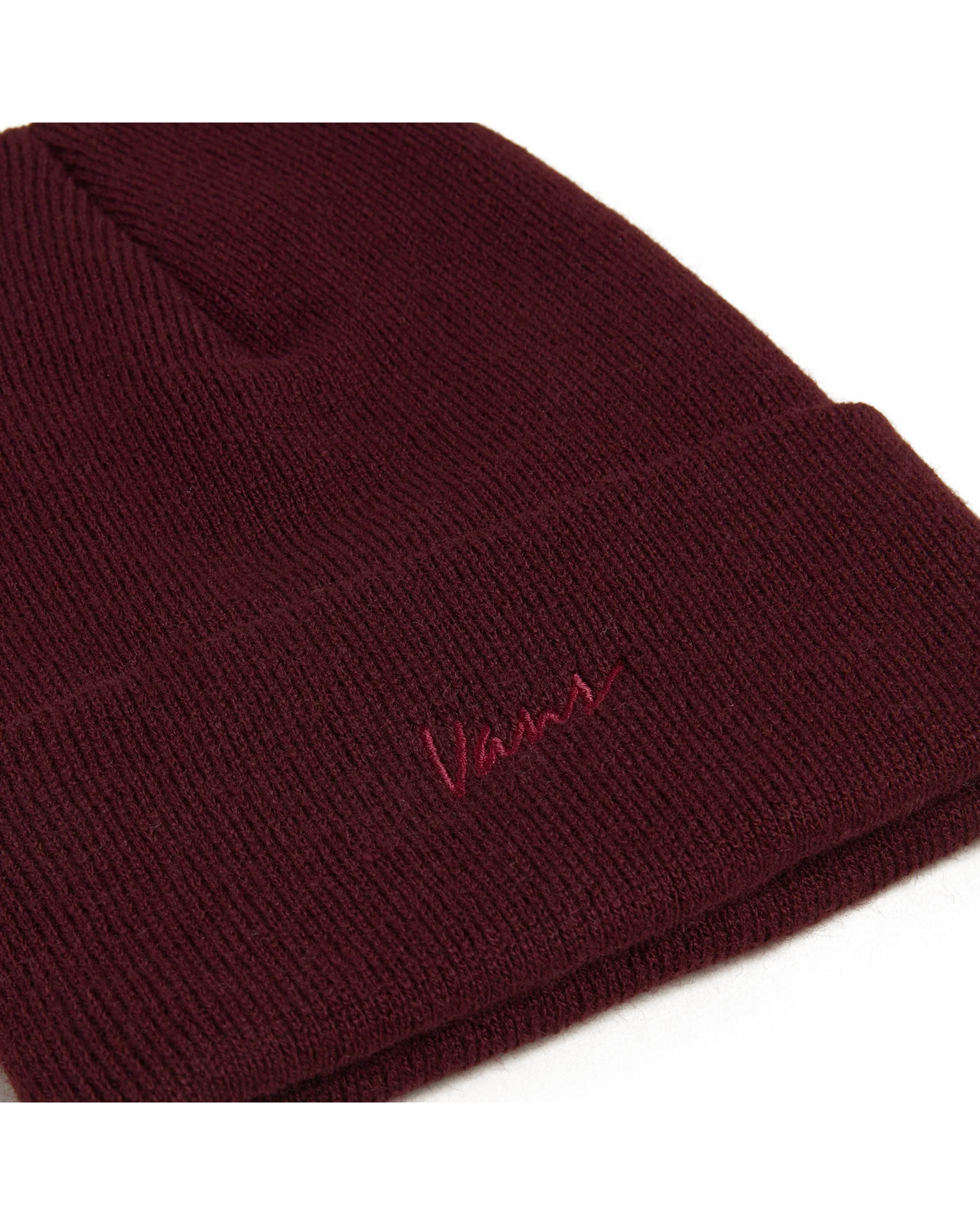 VANS Classic Script Tall Cuff Beanie Dark Port Beanie VN000QATEMS1 - 3