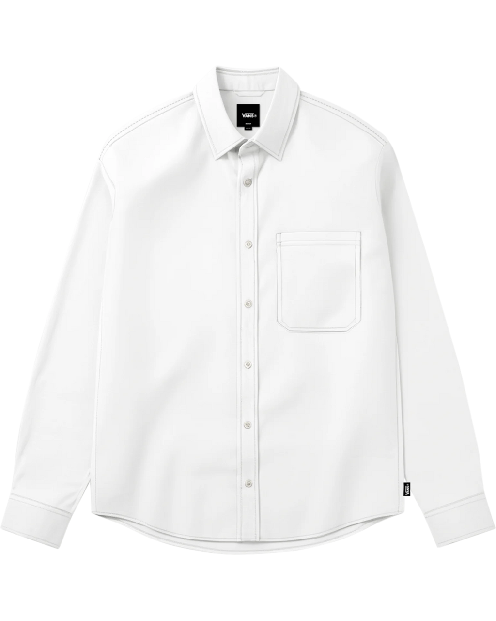 VANS Lawson Solid Oxford LS Shirt White Ing VN000TAEWHT1 - 1