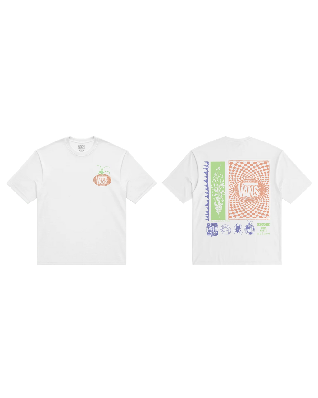 VANS Vans Artifacts SS Tee White Póló VN000X1MWHT1 - 1