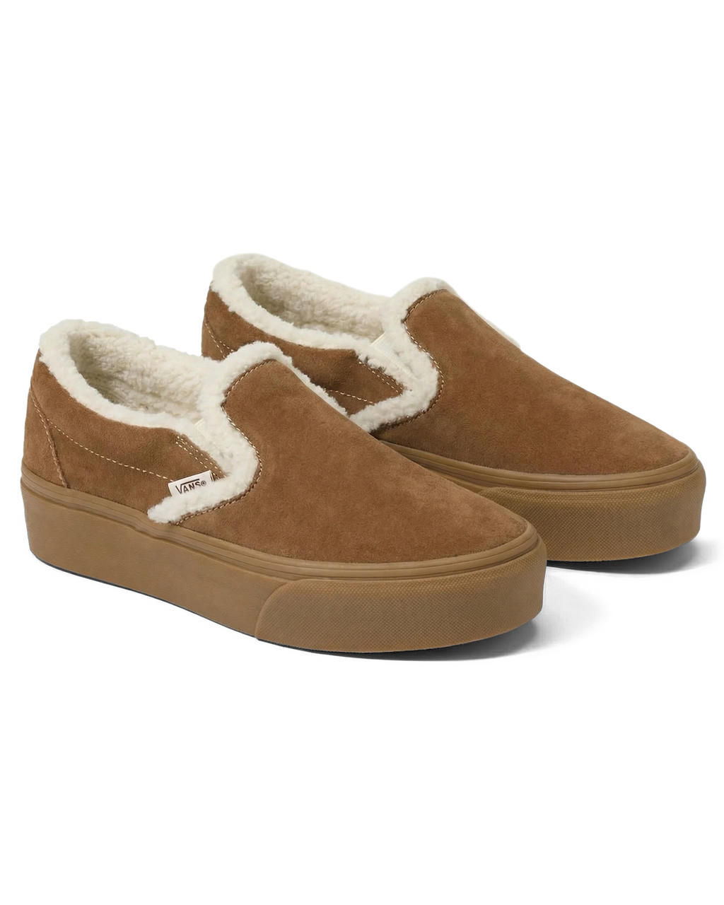 Vans Classic Slip-on Platform SHERPA CHIPMUNK Cipő VN000YS3GWT1 - 2