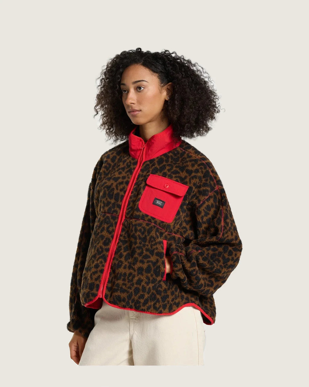 Vans Printed High Pile Jacket Vintage Cocoa Textil VN000ZU2FST1 - 3