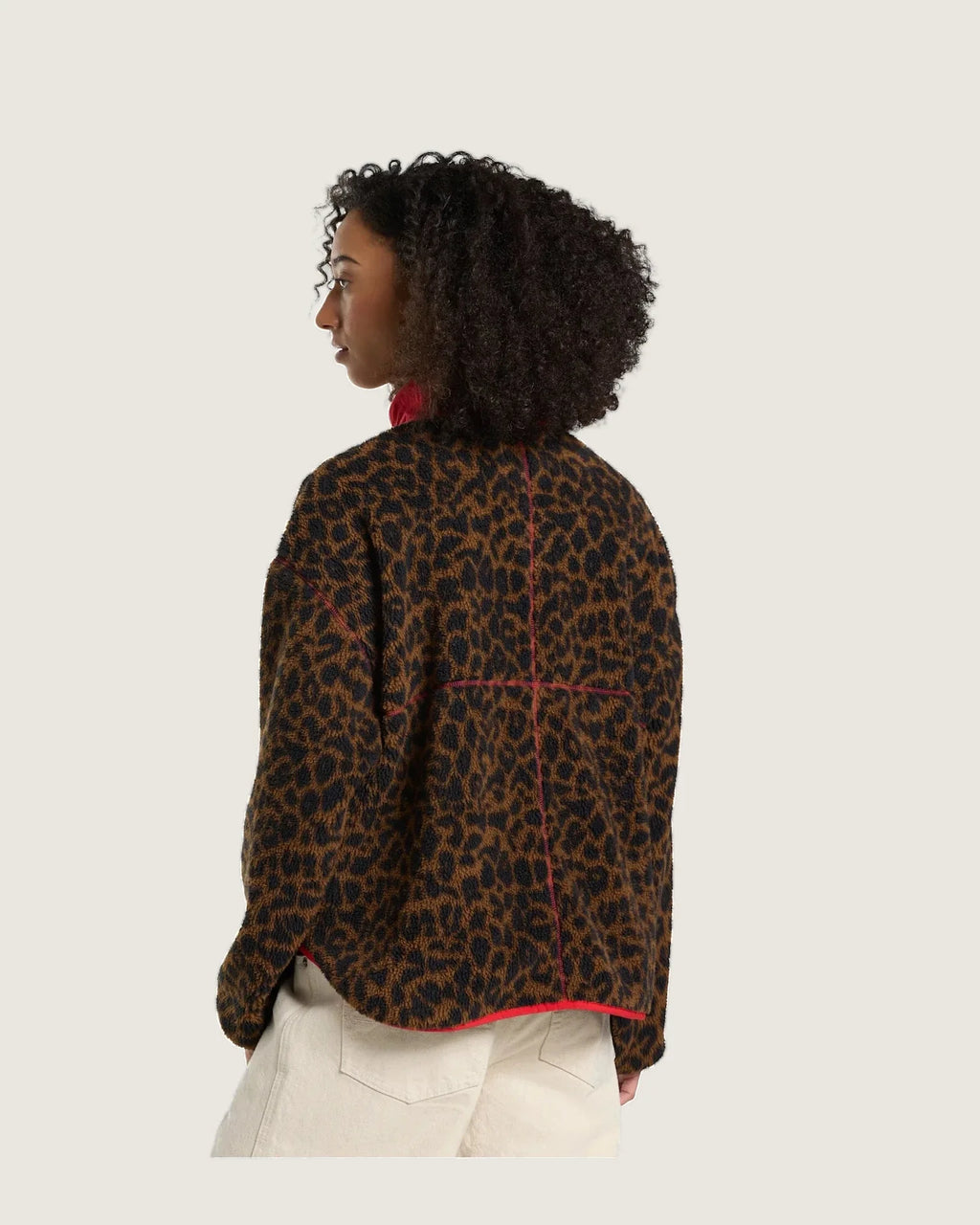 Vans Printed High Pile Jacket Vintage Cocoa Textil VN000ZU2FST1 - 4
