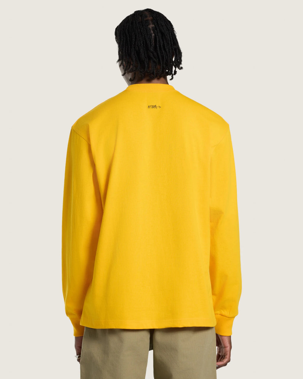 Vans Vans X Atiba LS Tshirt Sunny Yellow Textil VN000ZYAEN81 - 4