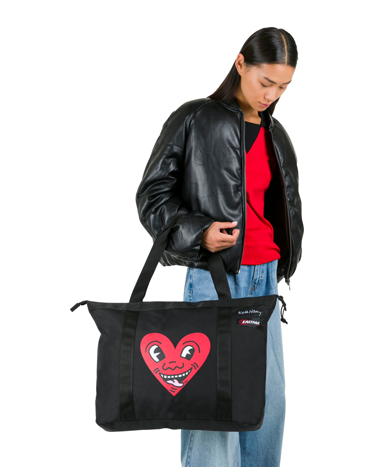 EASTPAK TRAVEL TOTE Keith Haring Hart Bevásárlótáska EK0A5BLS6Z61 - 6