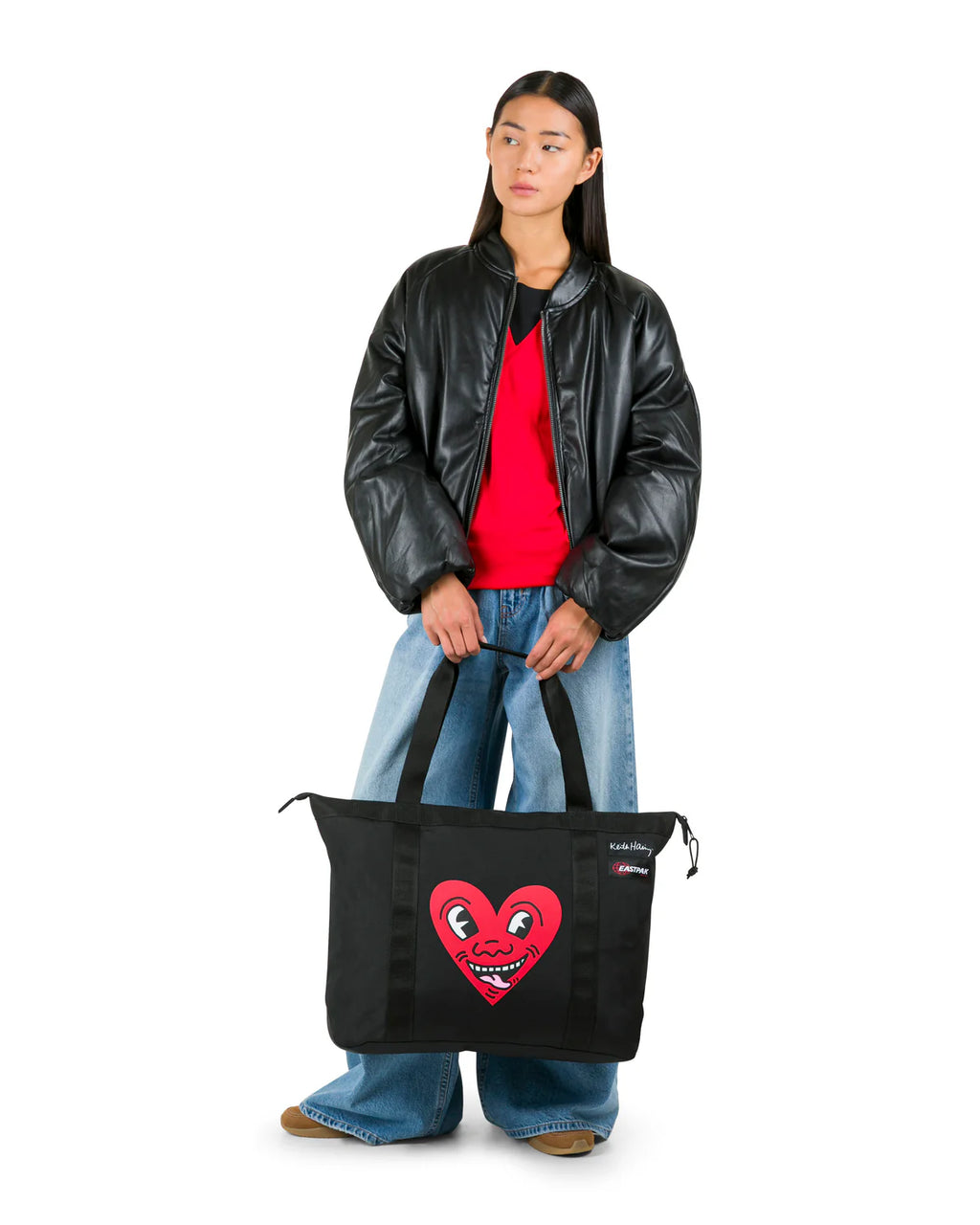 EASTPAK TRAVEL TOTE Keith Haring Hart Bevásárlótáska EK0A5BLS6Z61 - 8