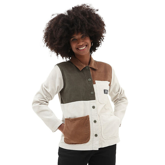 DRILL CORD COLORBLOCK JACKET