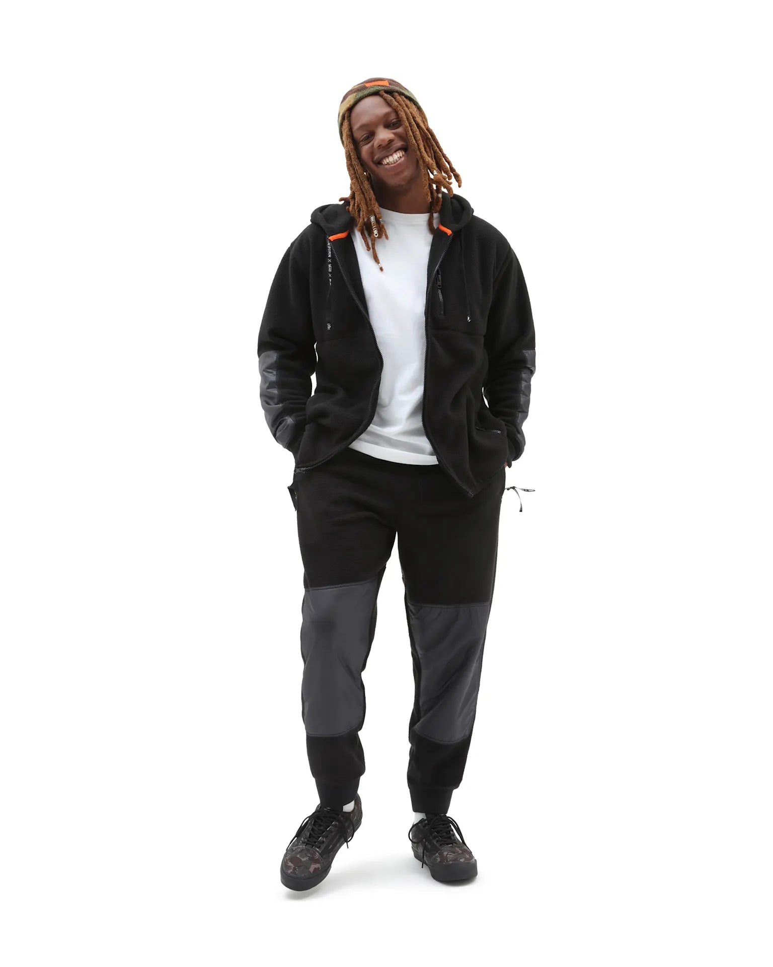 VANS RAEBURN RELAXED FLEECE Black Nadrág VN0000H6BLK1 - 2