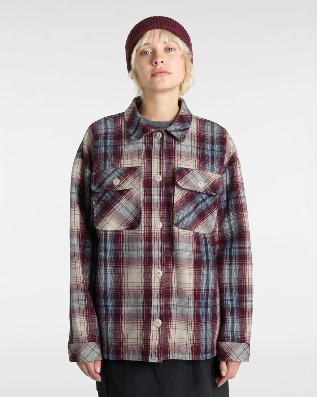 Vans ELIZA OS WOVEN SHACKET Port Royale Textil VN00074M4QU1 - 3