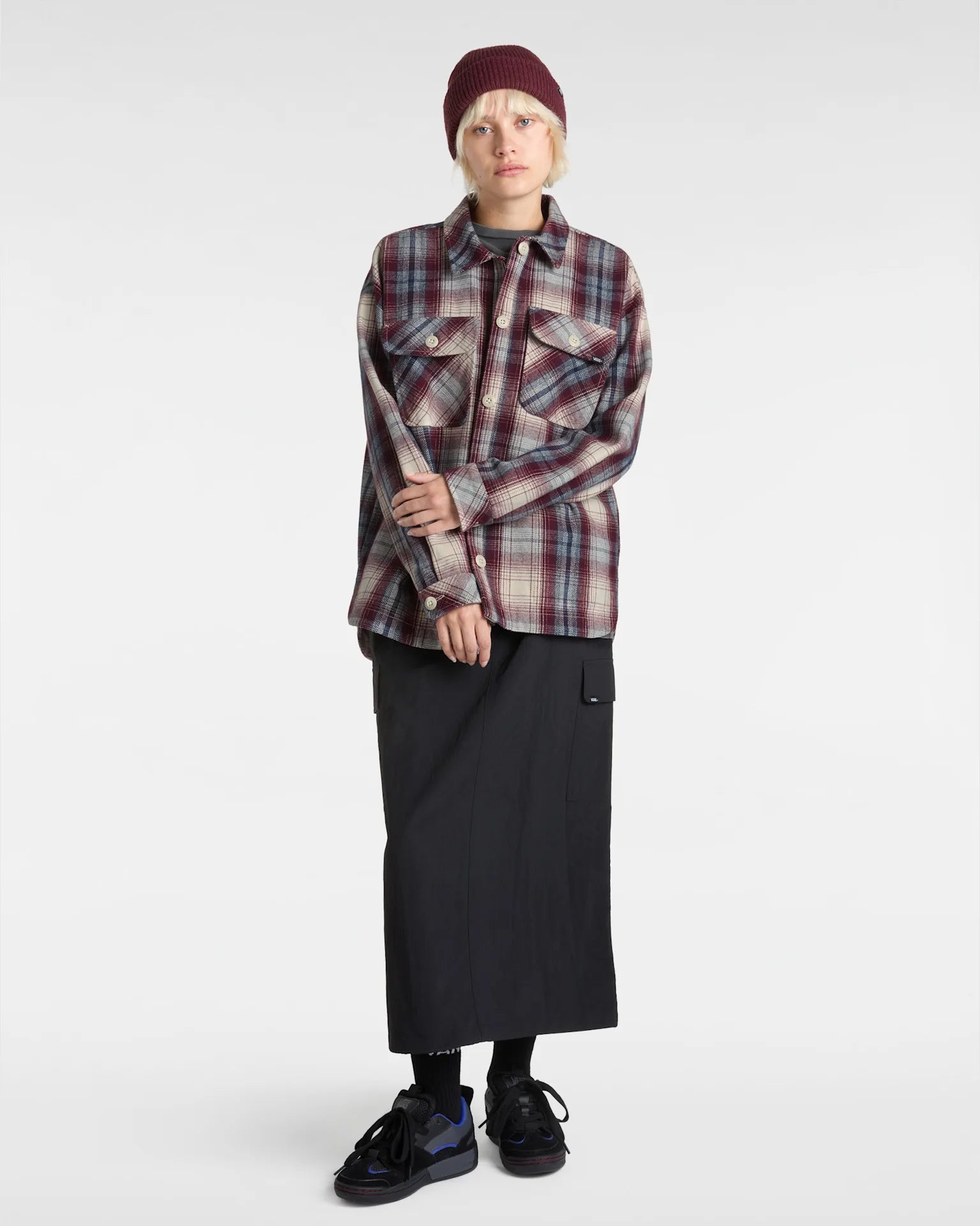 Vans ELIZA OS WOVEN SHACKET Port Royale Textil VN00074M4QU1 - 4