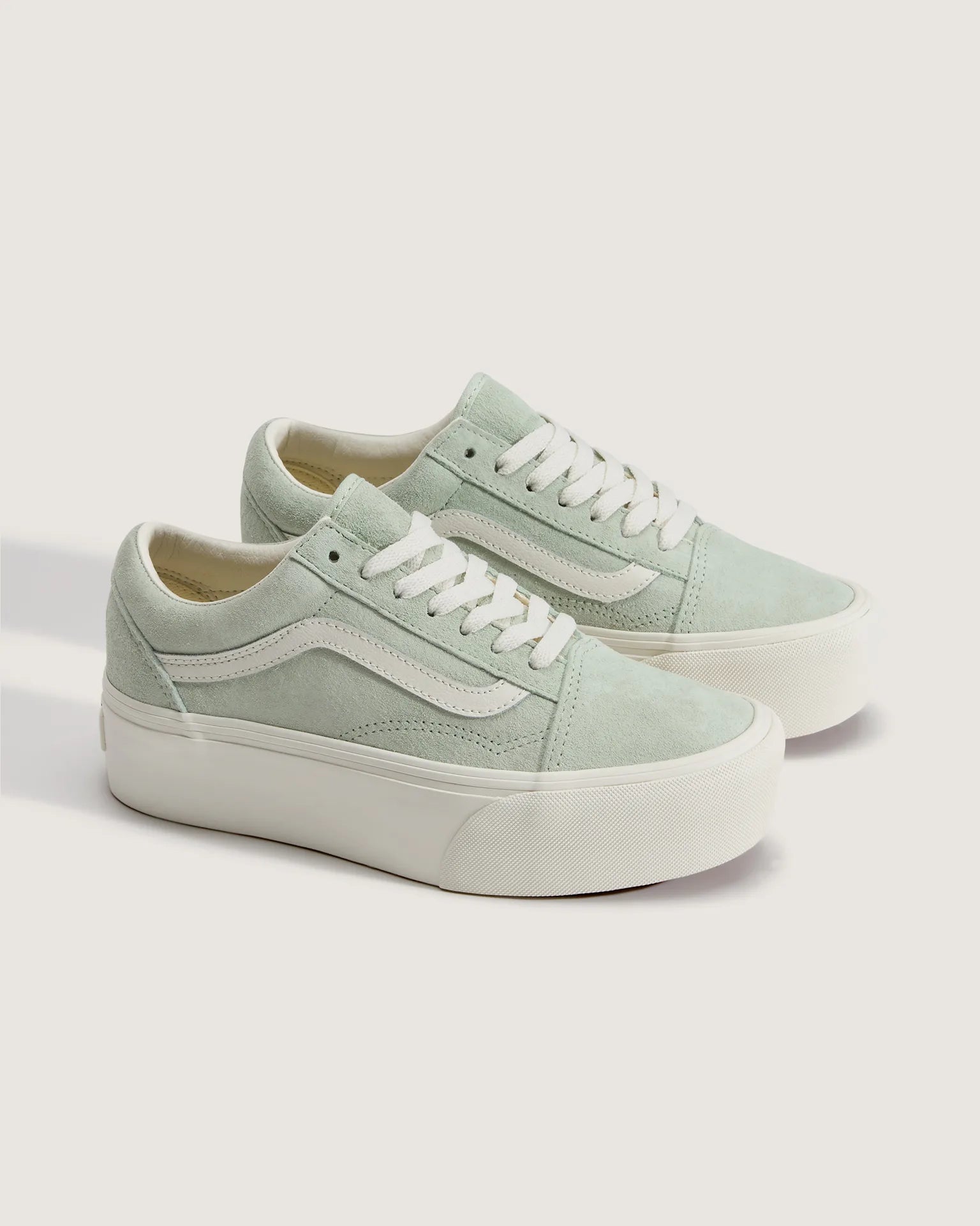 Vans Old Skool Platform PIG SUEDE Dusty Mint Cipő VN0009PZGRT1 - 2
