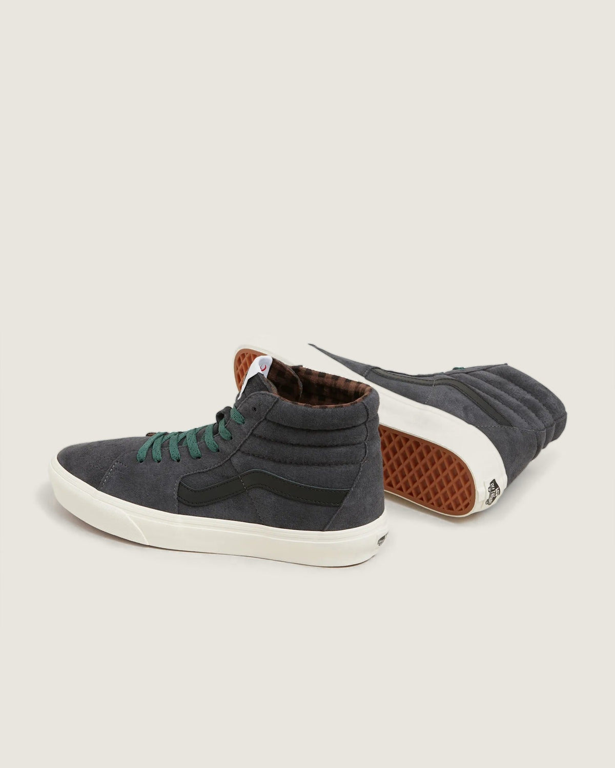 Vans SK8-Hi PIG SUEDE PLAID GRAY/BLACK Cipő VN000CMX2391 - 7