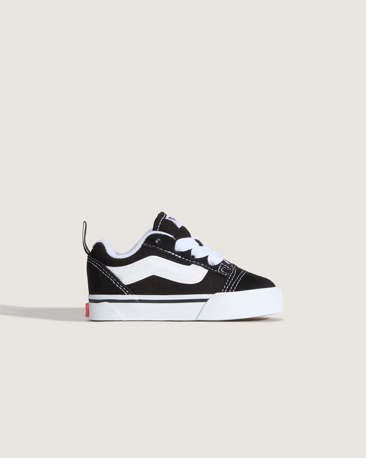 VANS Knu Skool Elastic Lace B Black/True Whit Cipő VN000D0K6BT1 - 6
