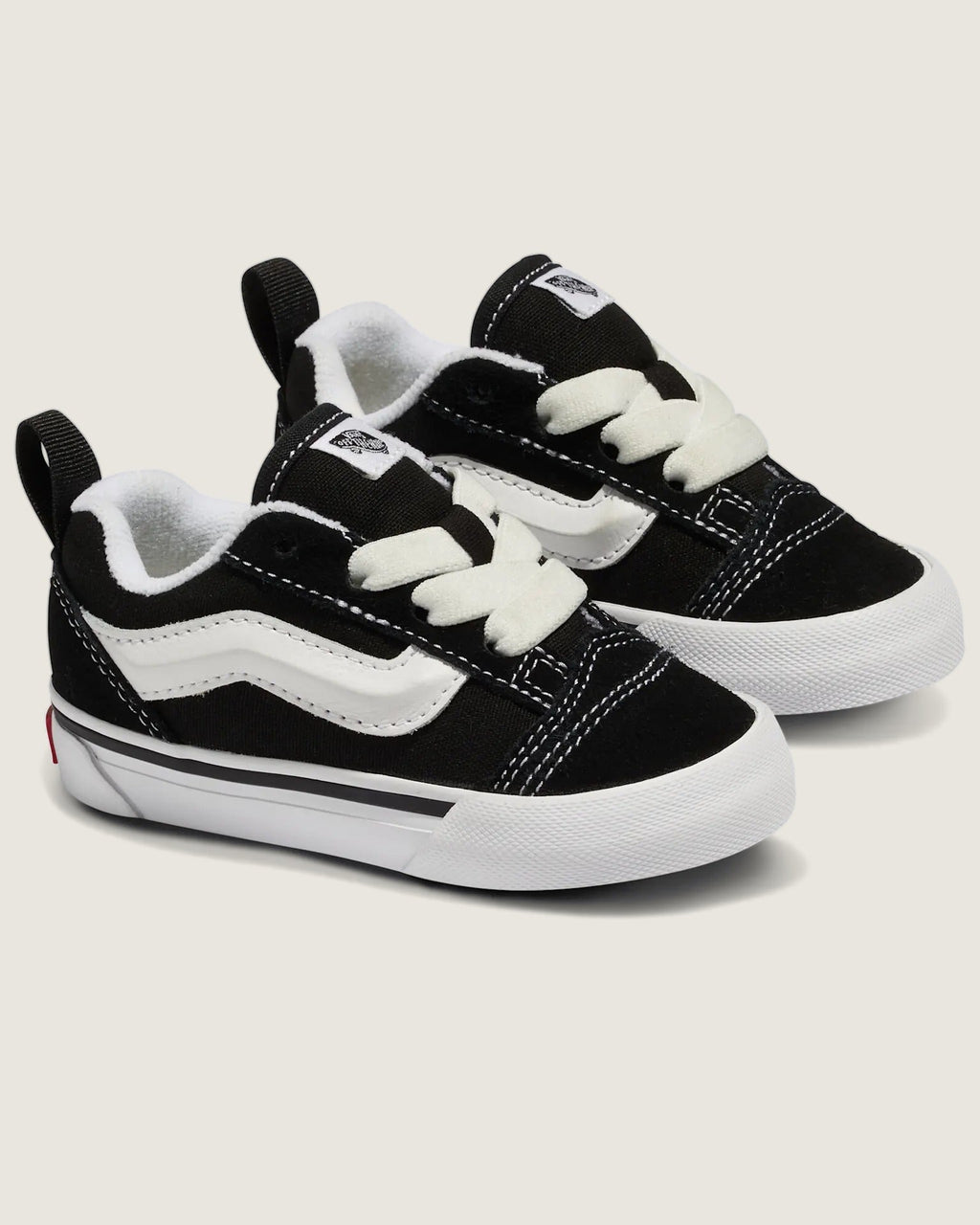 VANS Knu Skool Elastic Lace B Black/True Whit Cipő VN000D0K6BT1 - 6