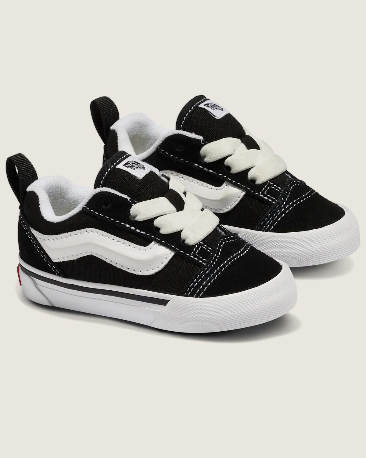 VANS Knu Skool Elastic Lace B Black/True Whit Cipő VN000D0K6BT1 - 6
