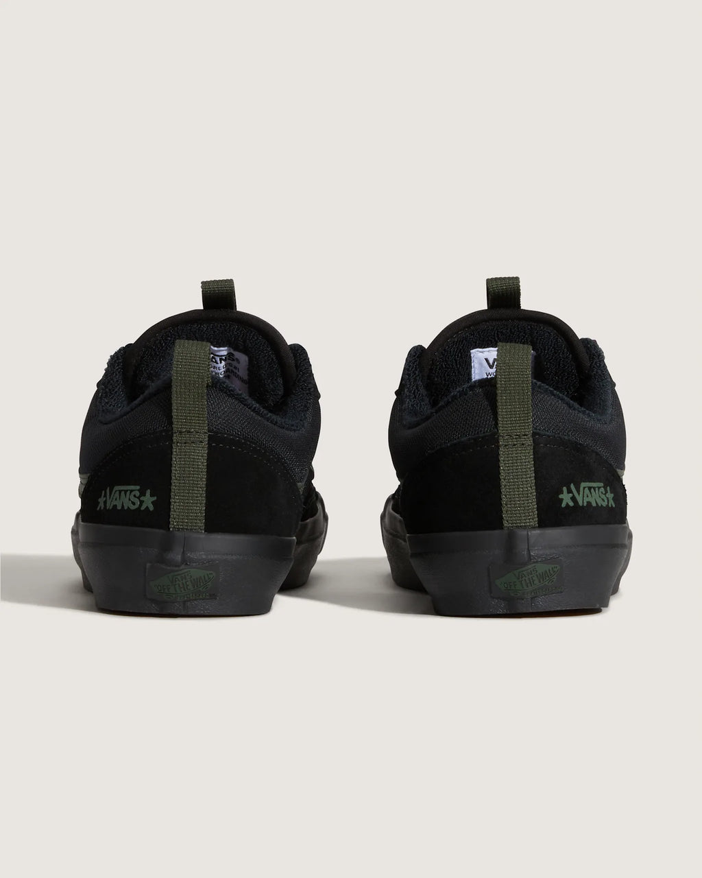 VANS Skate Old Skool 36 + Atiba BLACK/DARK GREEN Cipő kép 4