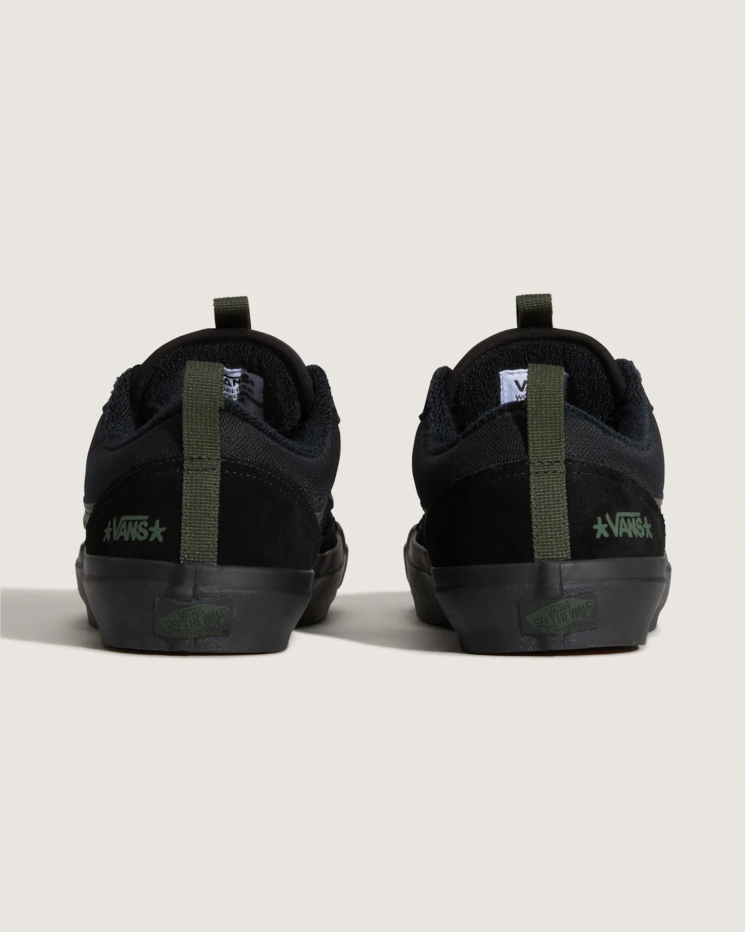 VANS Skate Old Skool 36 + Atiba BLACK/DARK GREEN Cipő kép 4