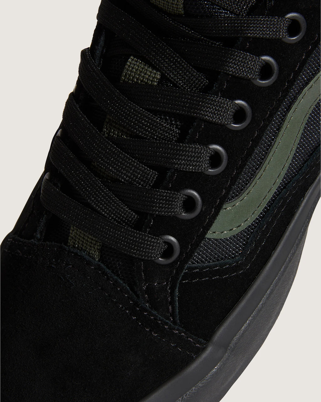 VANS Skate Old Skool 36 + Atiba BLACK/DARK GREEN Cipő kép 6