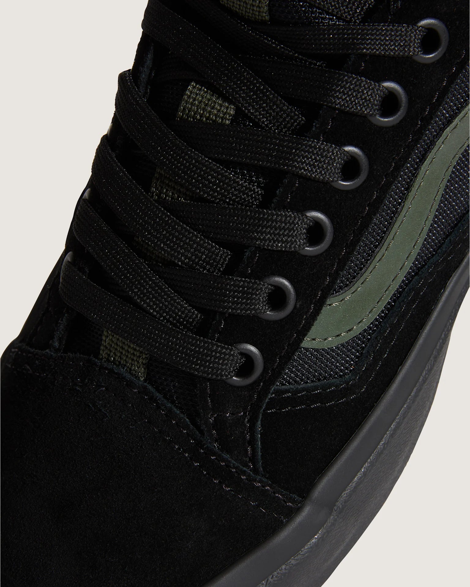 VANS Skate Old Skool 36 + Atiba BLACK/DARK GREEN Cipő kép 6