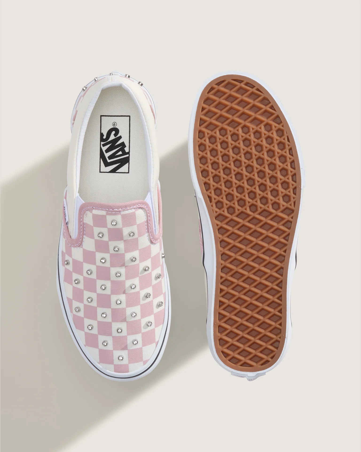 VANS Classic Slip-On RHINESTONE Misty Mauve Cipő VN000D6YFPR1 - 3
