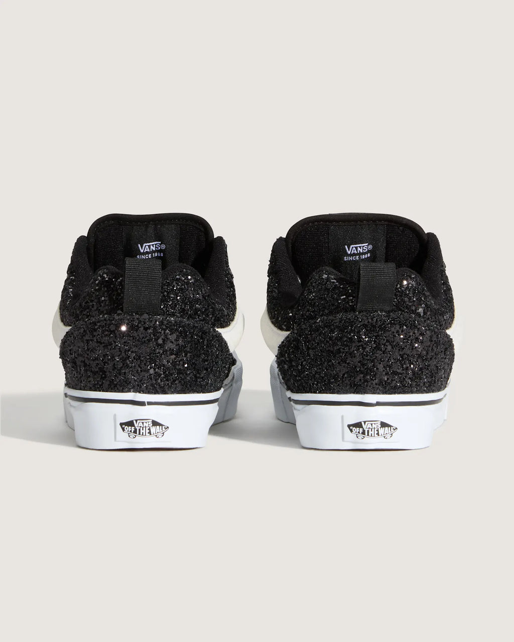VANS Knu Skool GLITTER Black/White Cipő VN000D6ZMCG1 - 4