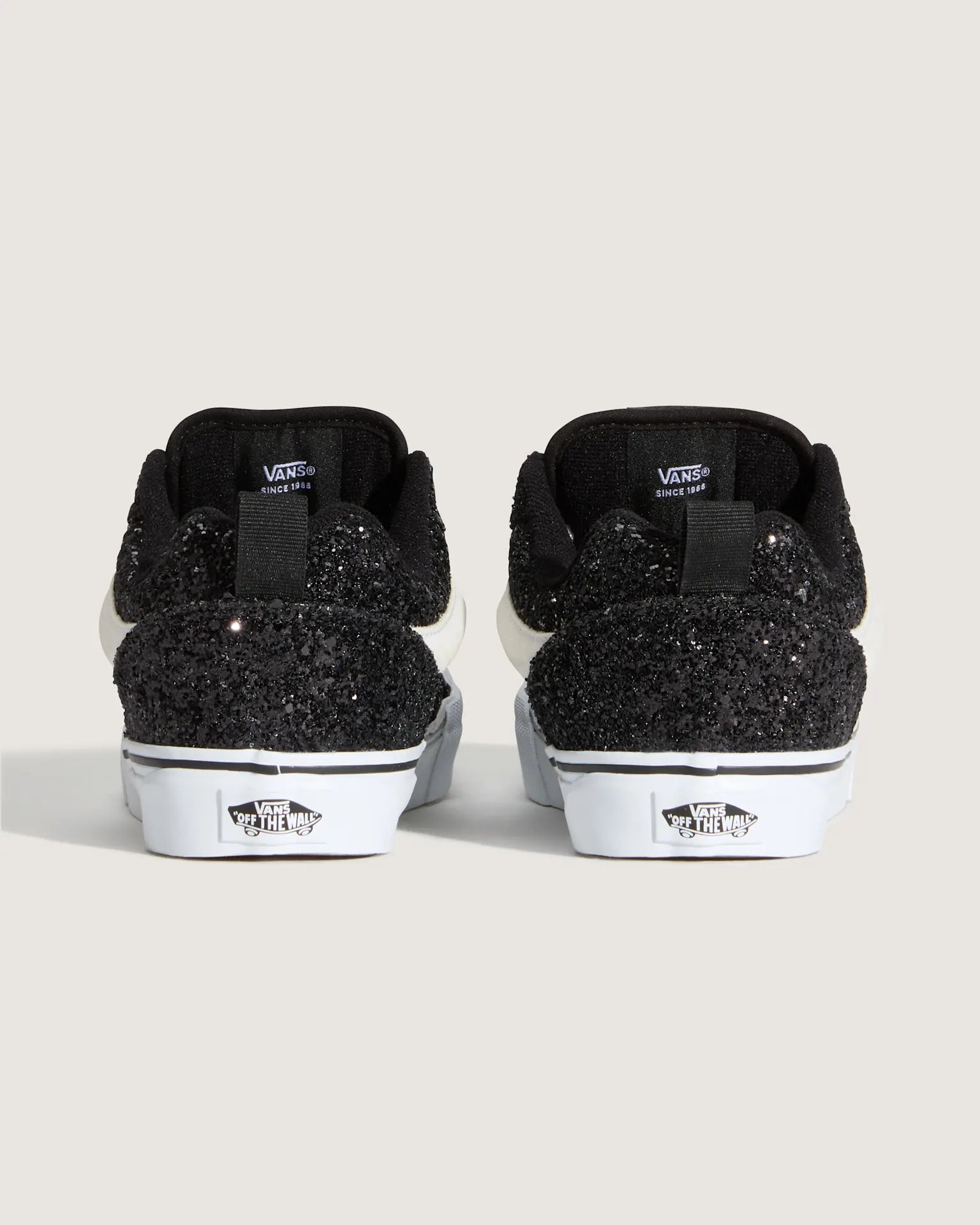 VANS Knu Skool GLITTER Black/White Cipő VN000D6ZMCG1 - 4