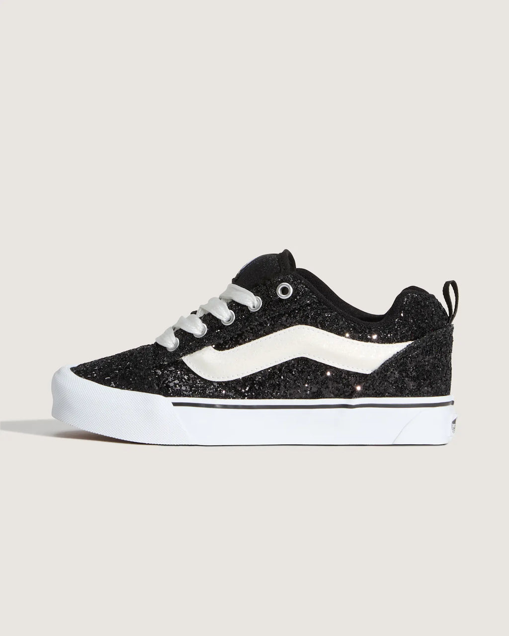 VANS Knu Skool GLITTER Black/White Cipő VN000D6ZMCG1 - 1