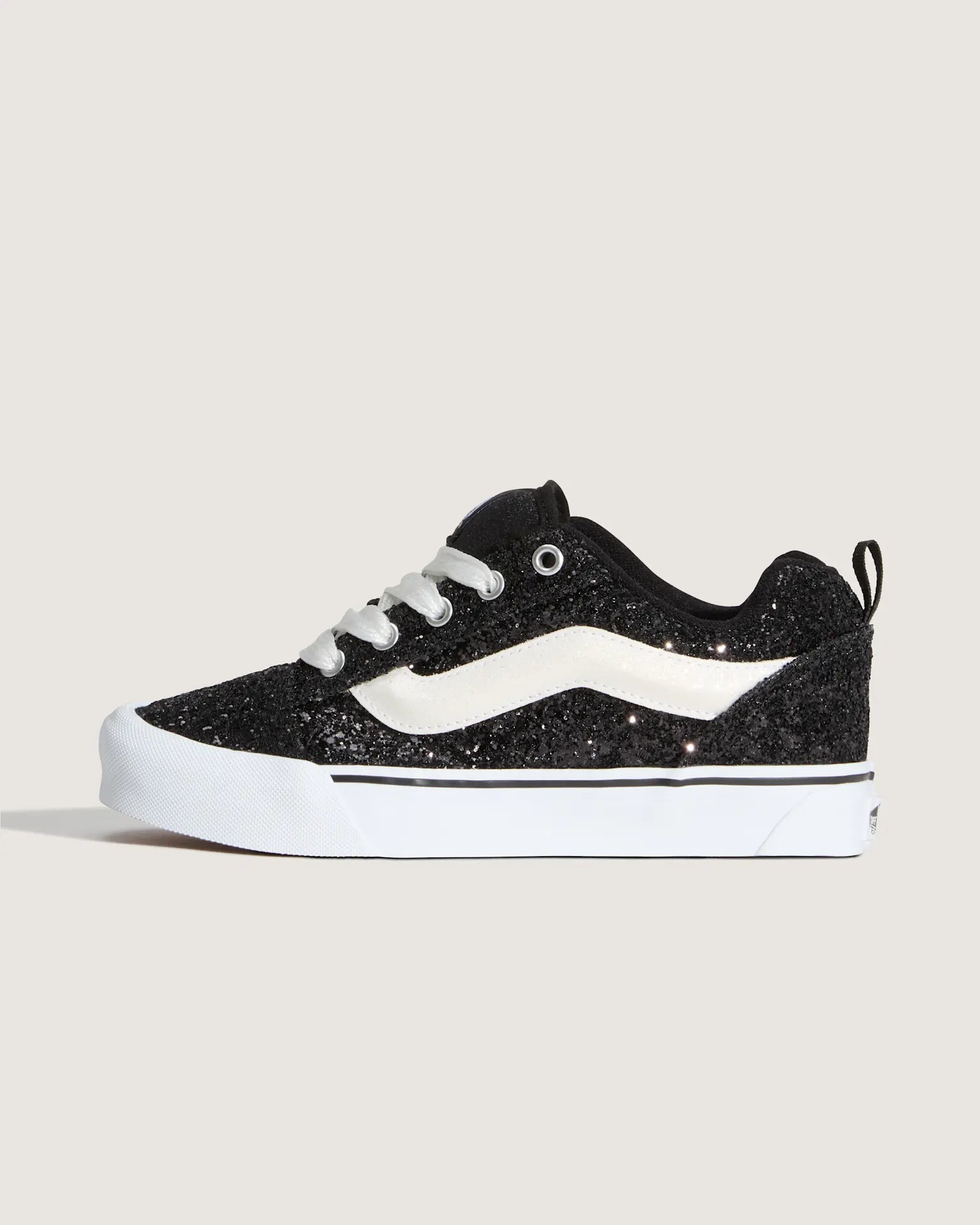 VANS Knu Skool GLITTER Black/White Cipő VN000D6ZMCG1 - 1