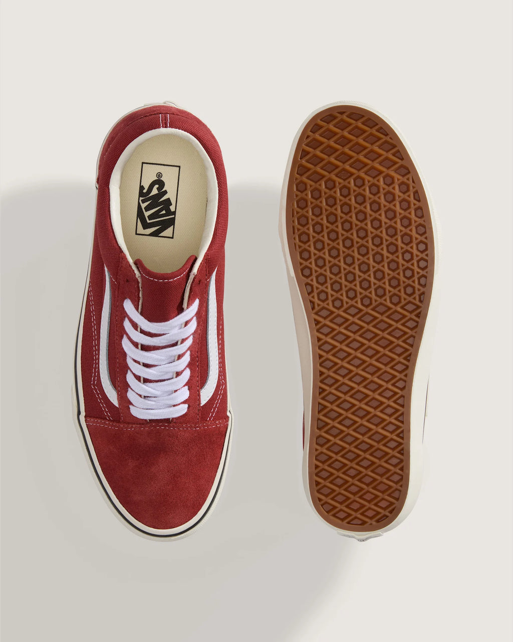 Vans Old Skool DUCK CANVAS Poppy Ember Red Cipő VN000D7ZGWR1 - 3