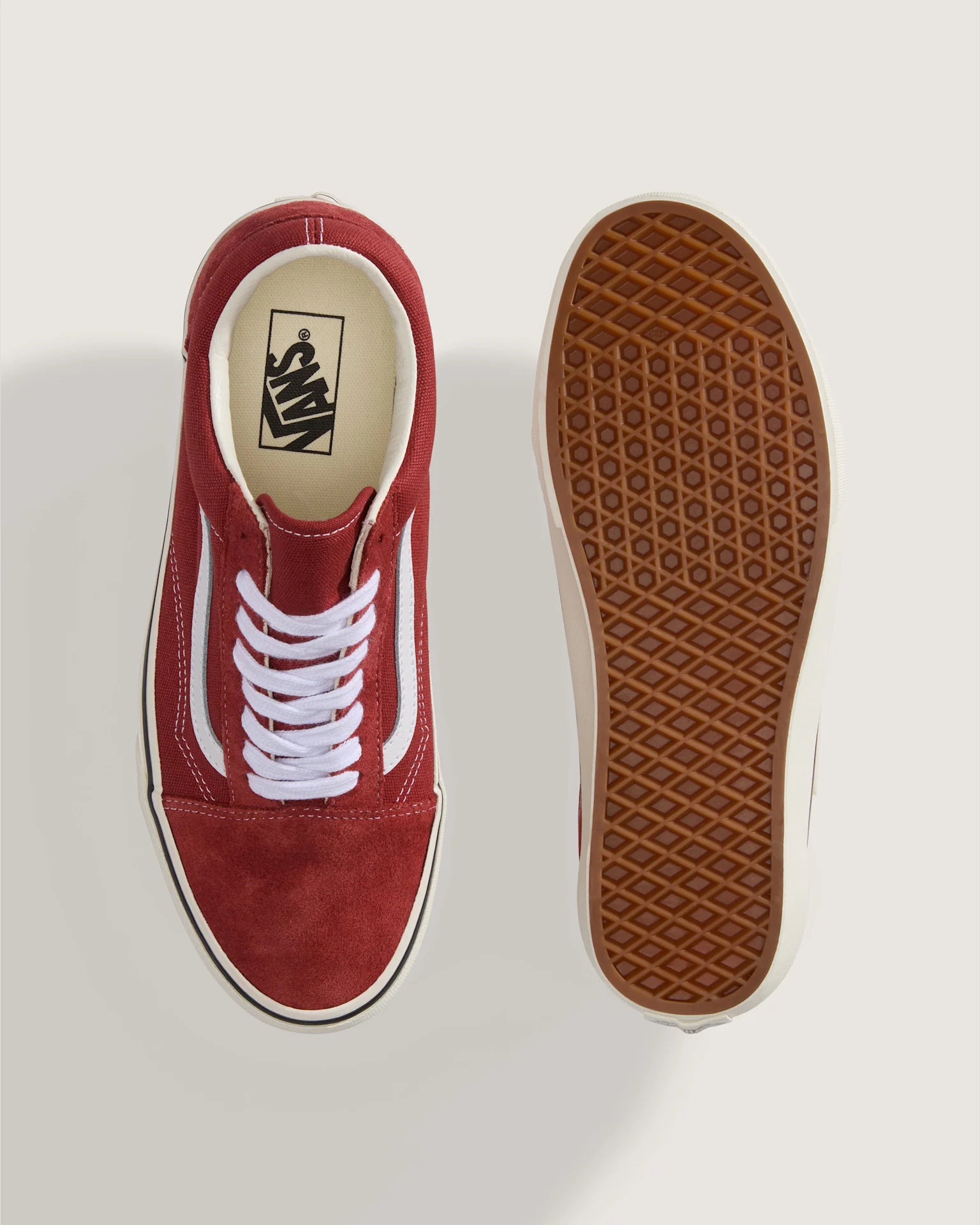 Vans Old Skool DUCK CANVAS Poppy Ember Red Cipő VN000D7ZGWR1 - 3