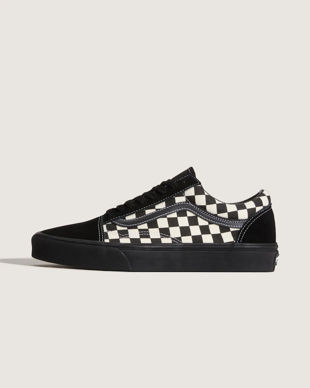 Vans Old Skool CHECKERBOARD Black/White Cipő VN000D7ZMCG1 - 1
