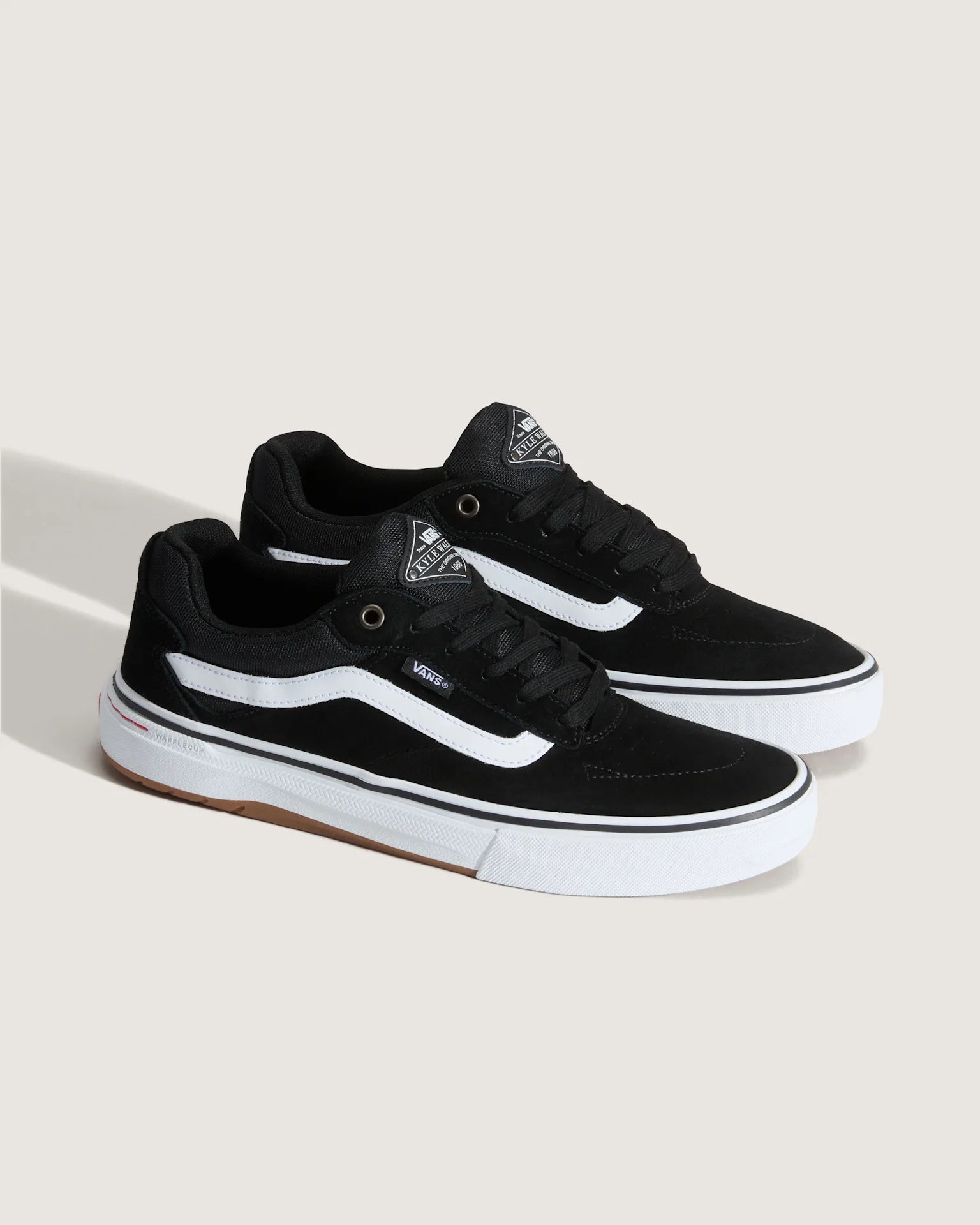 VANS Skate Kyle Walker Wafflecup BLACK/WHITE Cipő VN000DA4MCG1 - 2