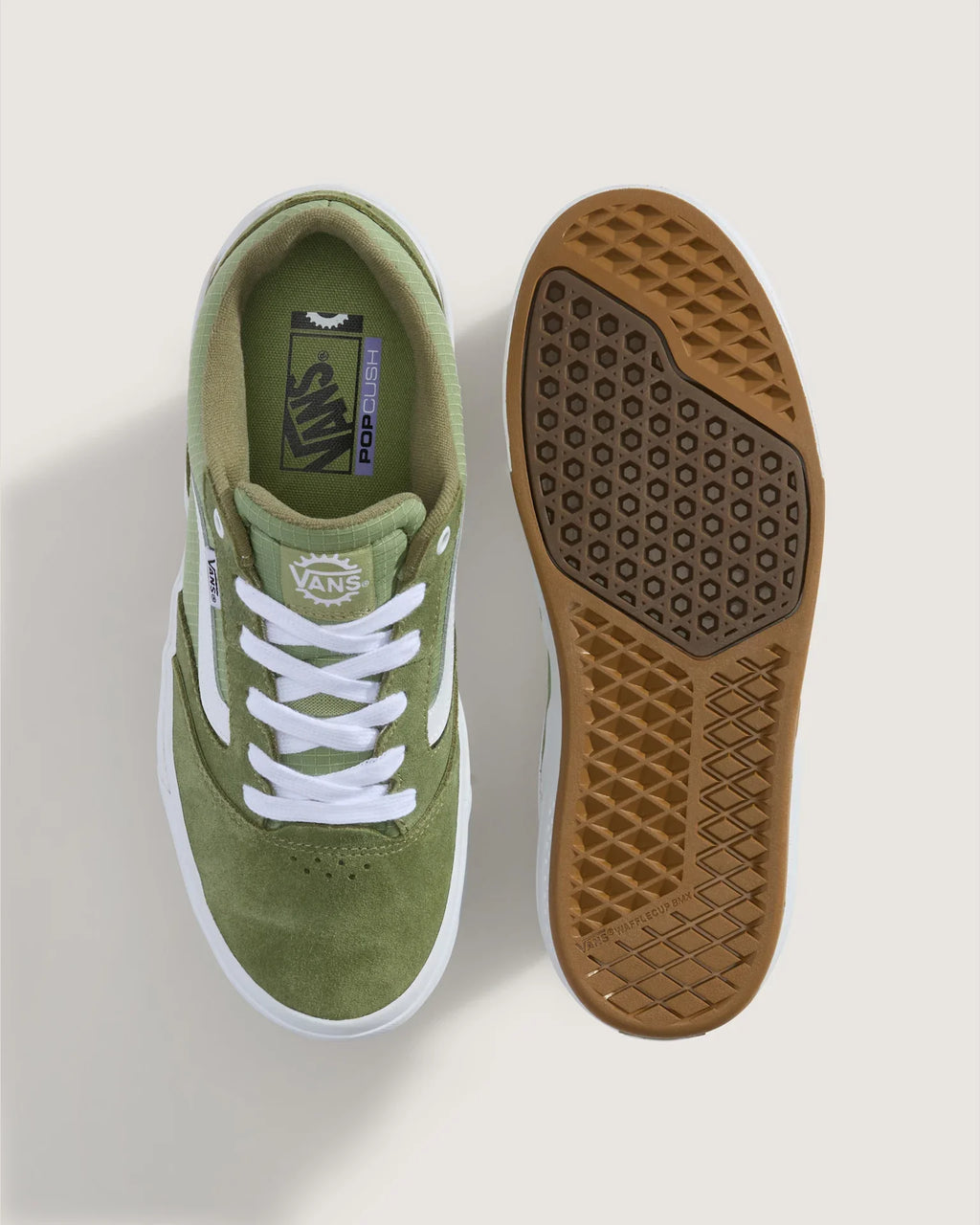 VANS BMX Proof Wafflecup OLIVE/WHITE Cipő VN000DCGY331 - 2