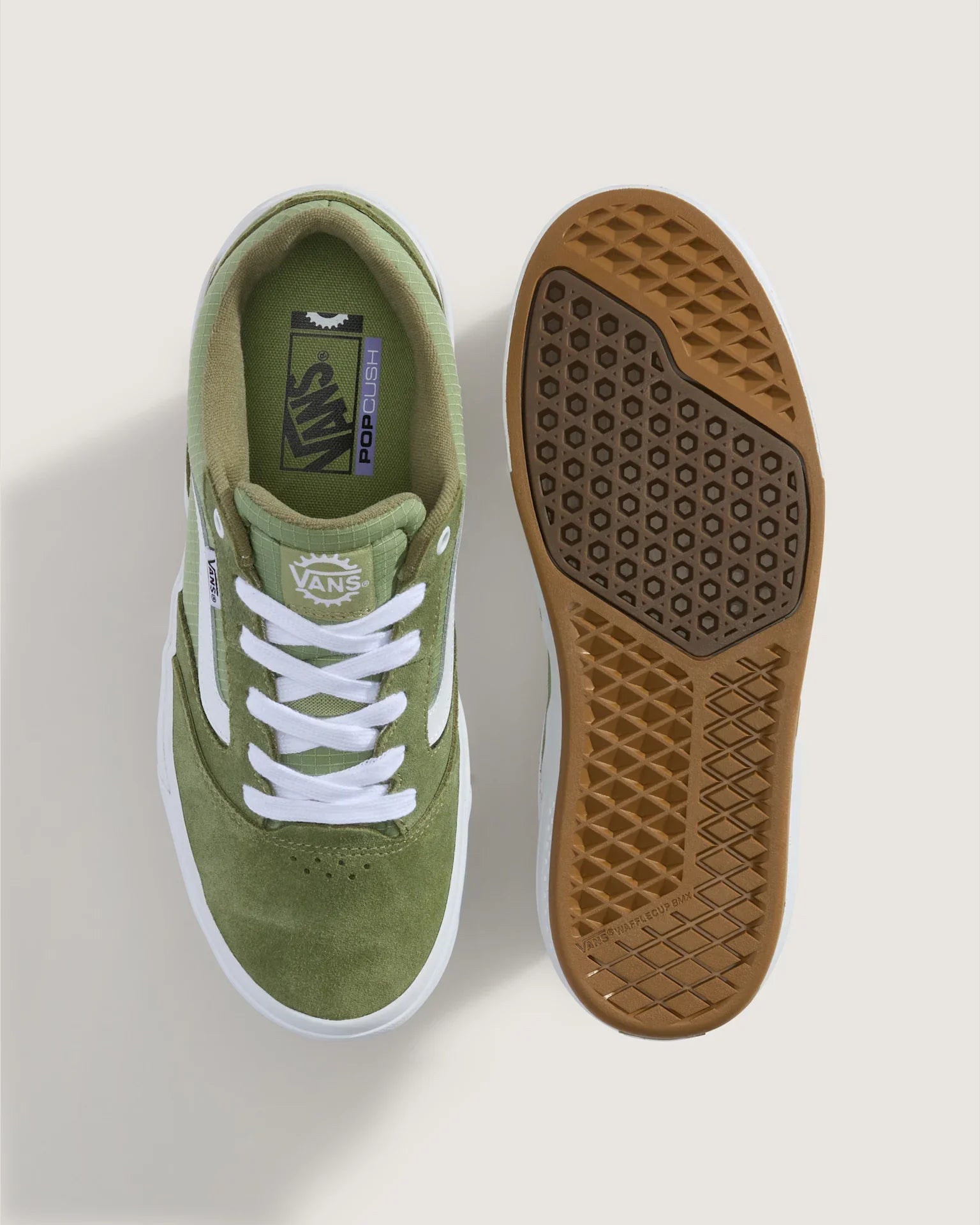 VANS BMX Proof Wafflecup OLIVE/WHITE Cipő VN000DCGY331 - 2