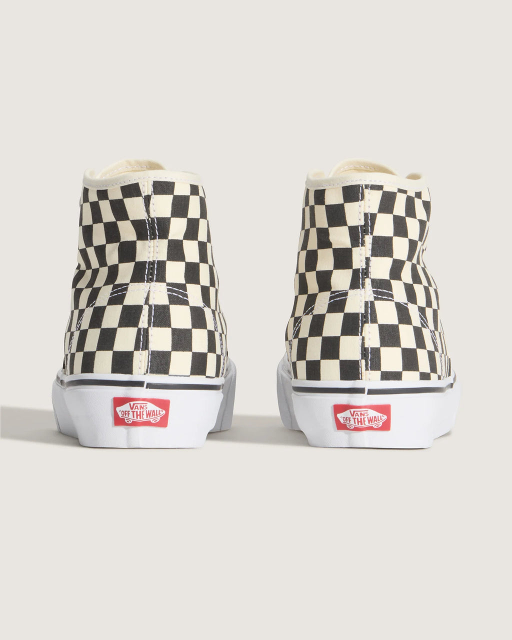 Vans Authentic Hi 2.0 CHECKERBOARD Black/True Whit Cipő VN000E8HBMW1 - 4