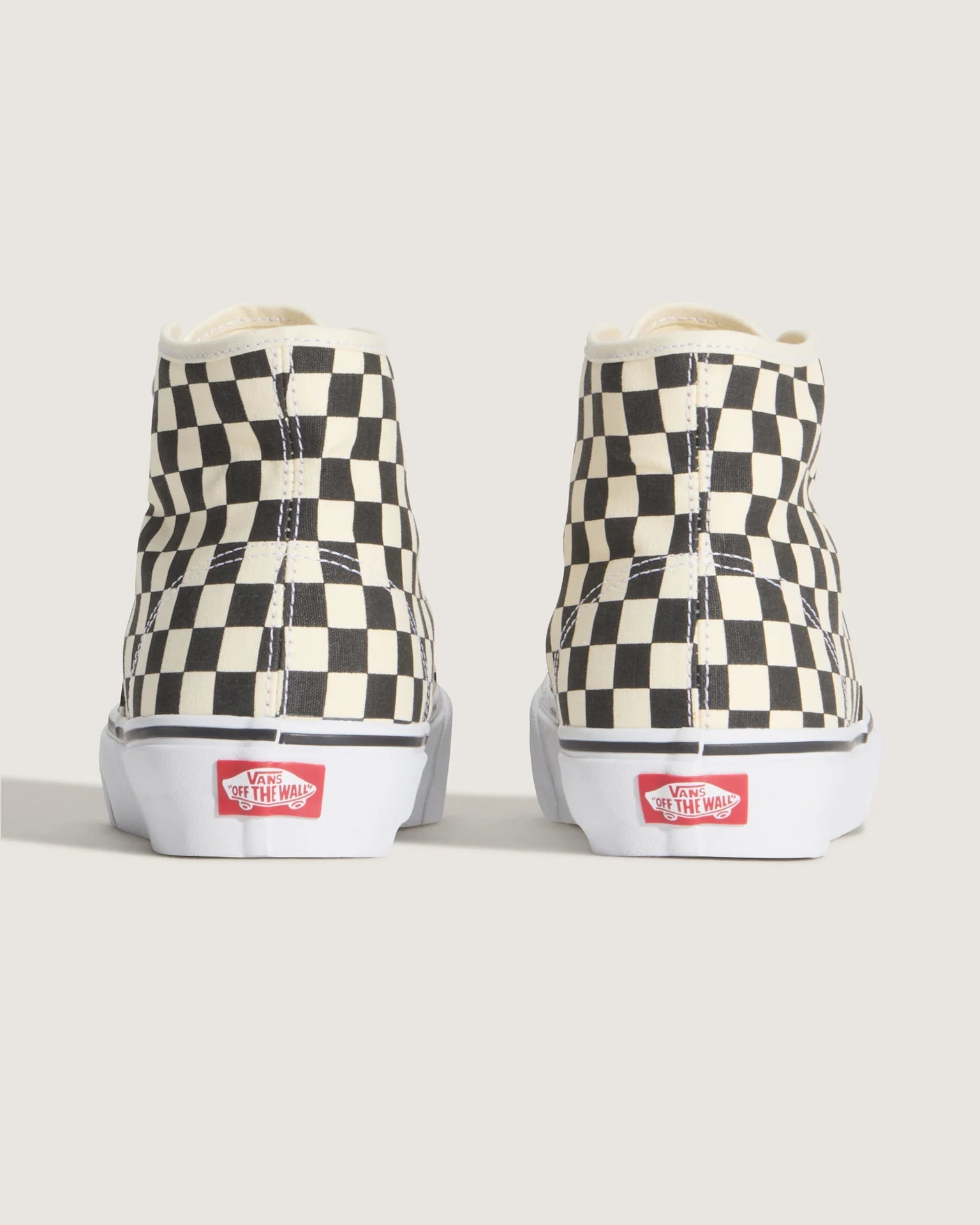 Vans Authentic Hi 2.0 CHECKERBOARD Black/True Whit Cipő VN000E8HBMW1 - 4