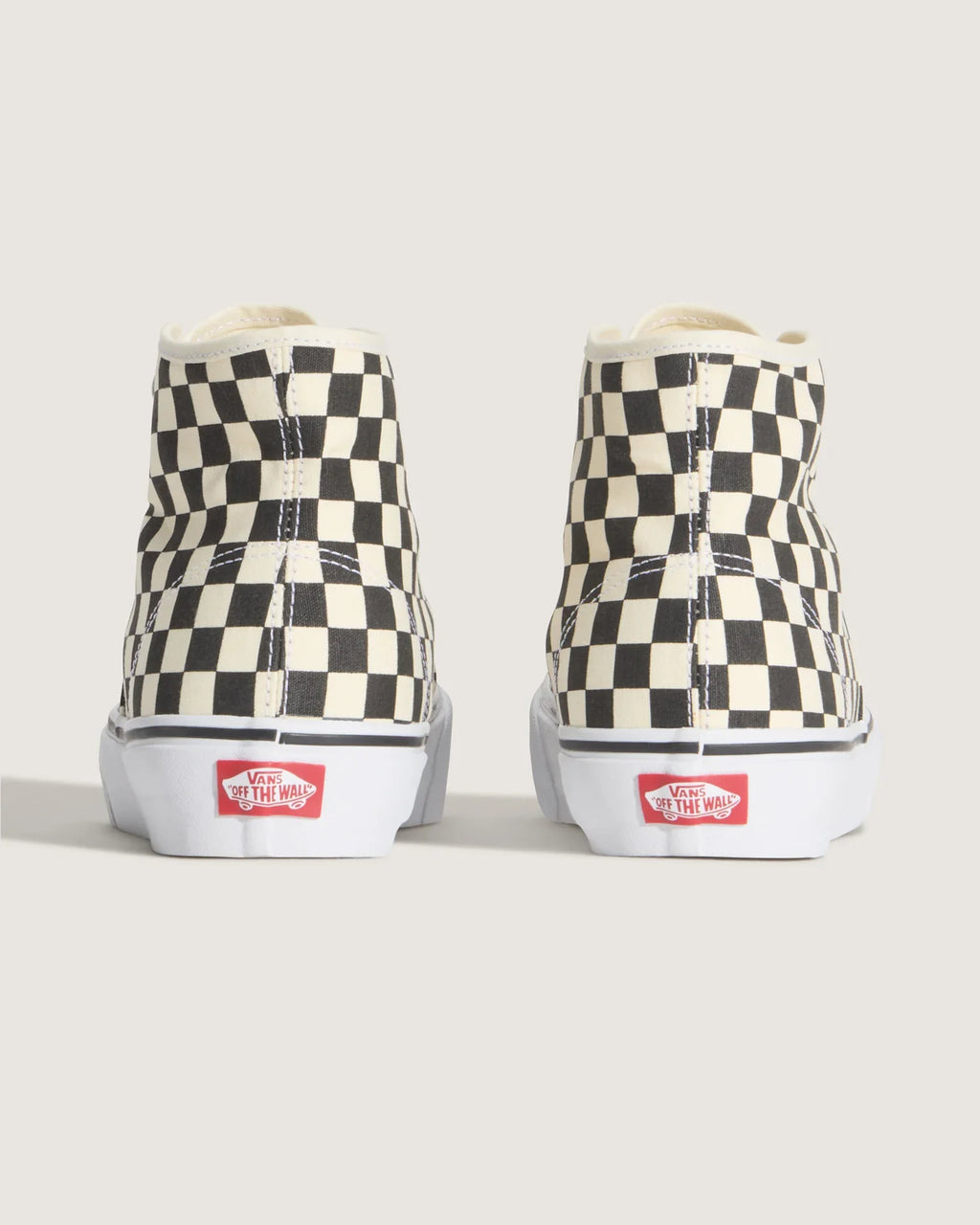 Vans Authentic Hi 2.0 CHECKERBOARD Black/True Whit Cipő VN000E8HBMW1 - 4