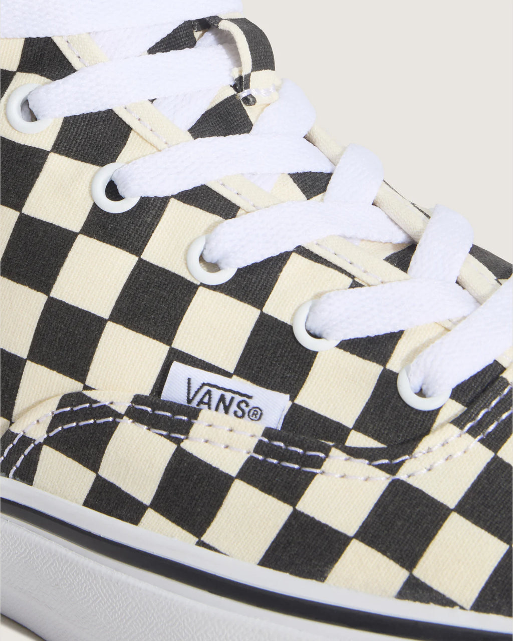 Vans Authentic Hi 2.0 CHECKERBOARD Black/True Whit Cipő VN000E8HBMW1 - 5