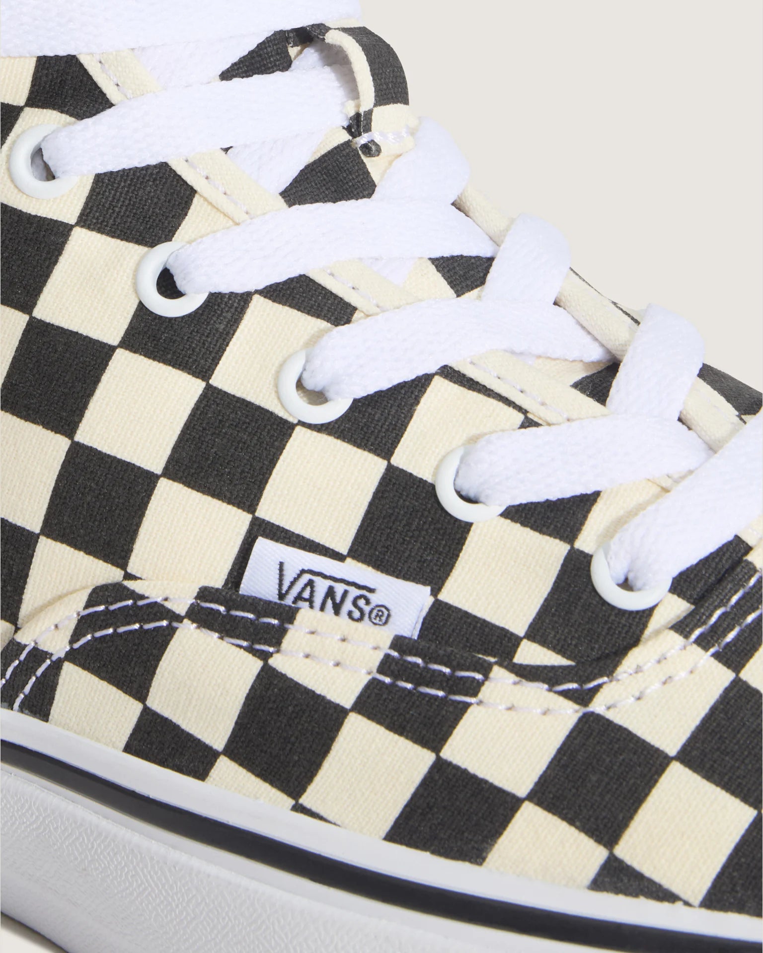 Vans Authentic Hi 2.0 CHECKERBOARD Black/True Whit Cipő VN000E8HBMW1 - 5