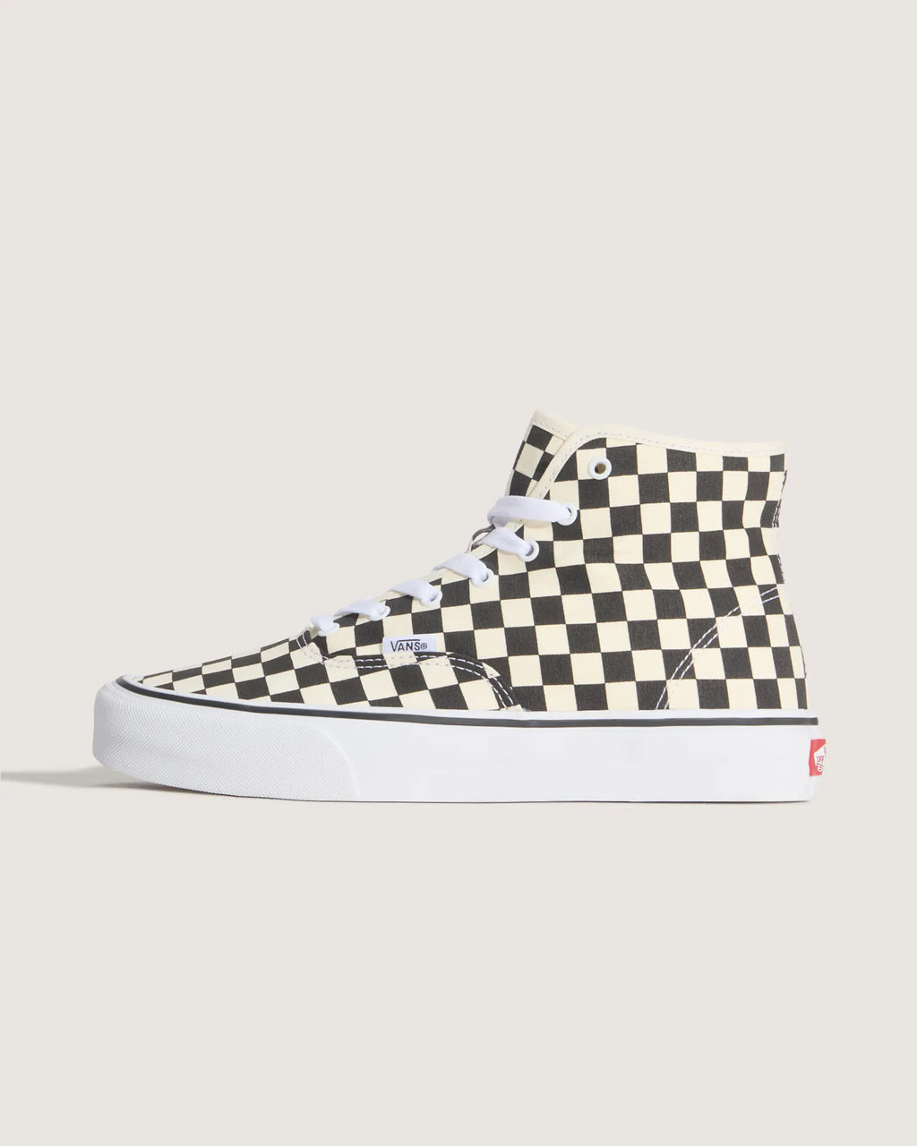 Vans Authentic Hi 2.0 CHECKERBOARD Black/True Whit Cipő VN000E8HBMW1 - 1