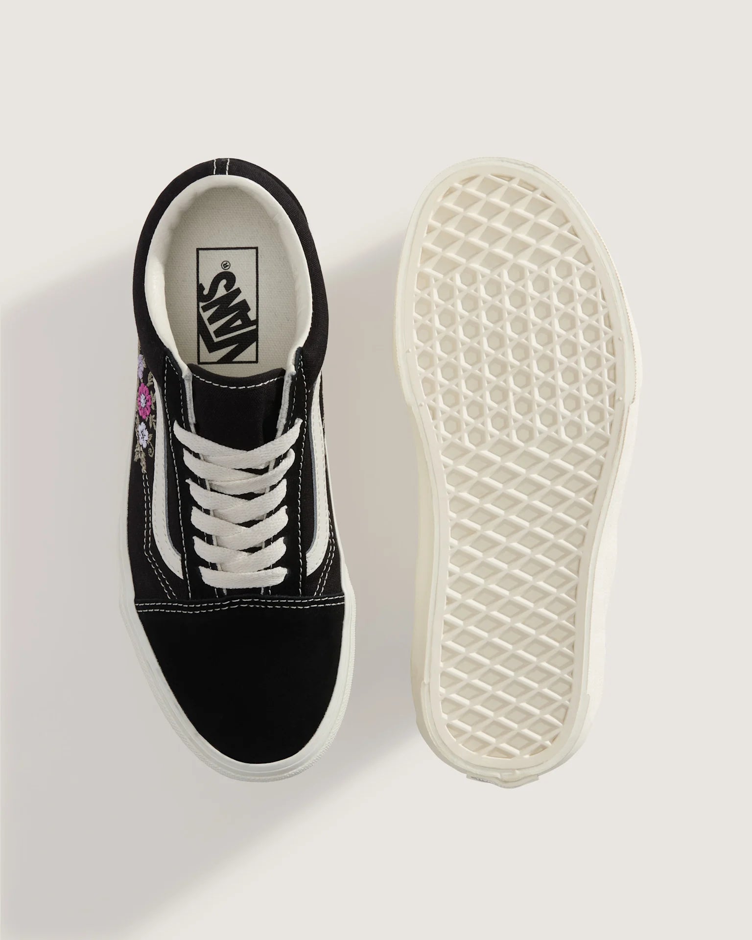 VANS Old Skool BLACK FLORAL Cipő VN000E8WF2B1 - 3