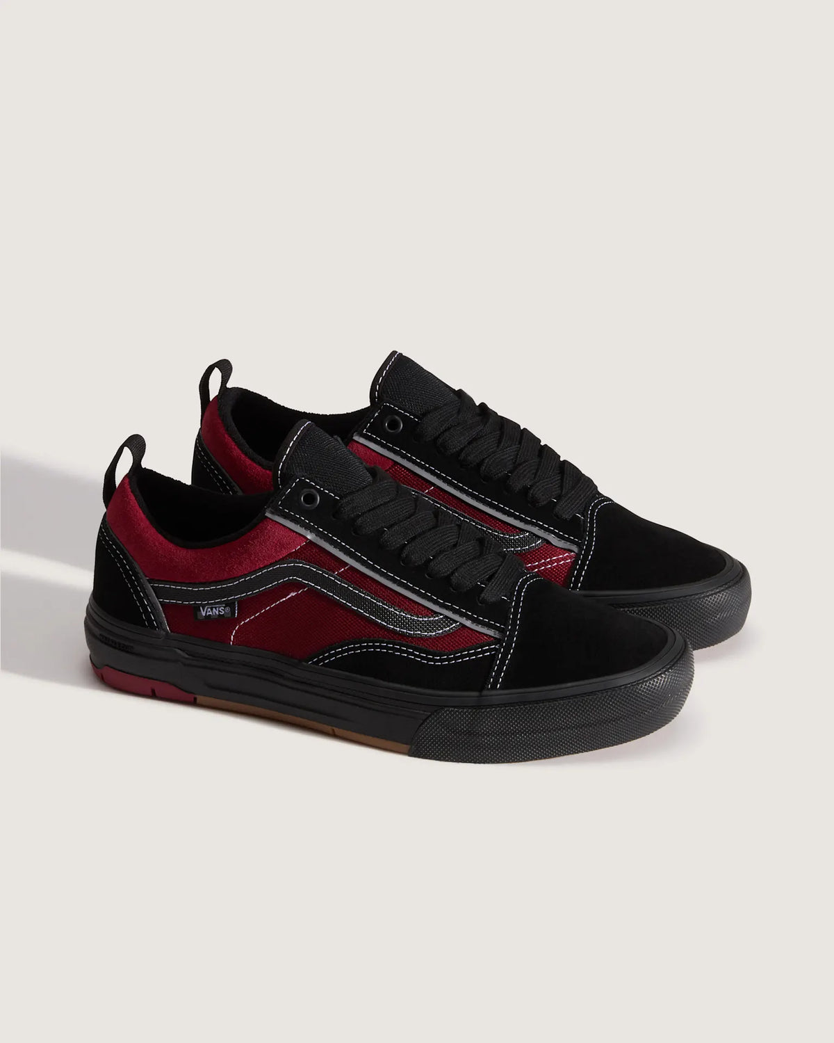 Vans Skate Old Skool Wafflecup Black/Red Cipő VN000EB7Y091 - 2