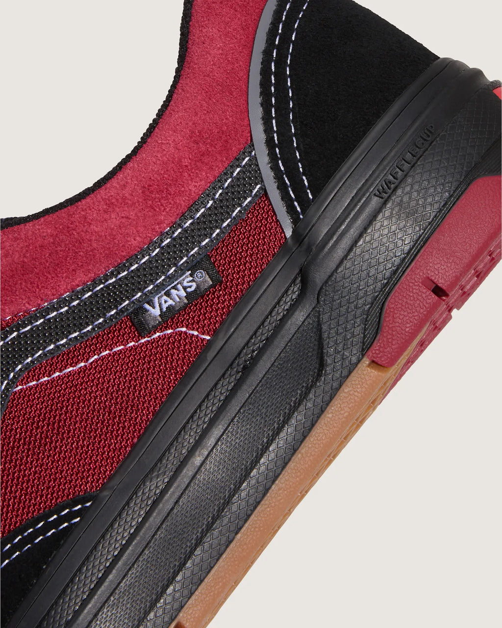 Vans Skate Old Skool Wafflecup Black/Red Cipő VN000EB7Y091 - 7