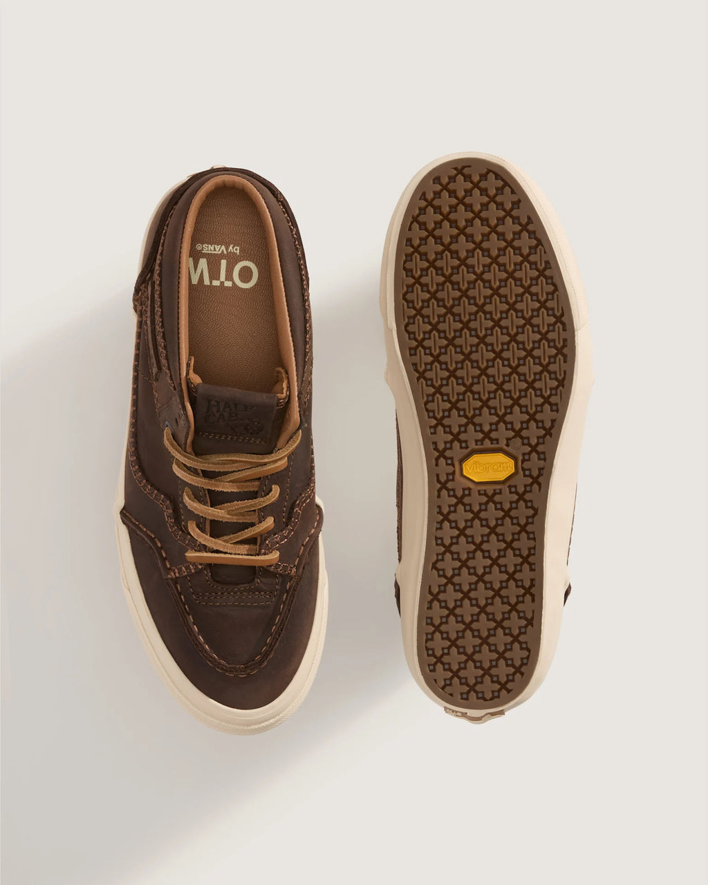 Vans OTW Half Cab 33 Moc Vibram Classic LEATHER potting soil Cipő VN000ED1DMV1 - 3