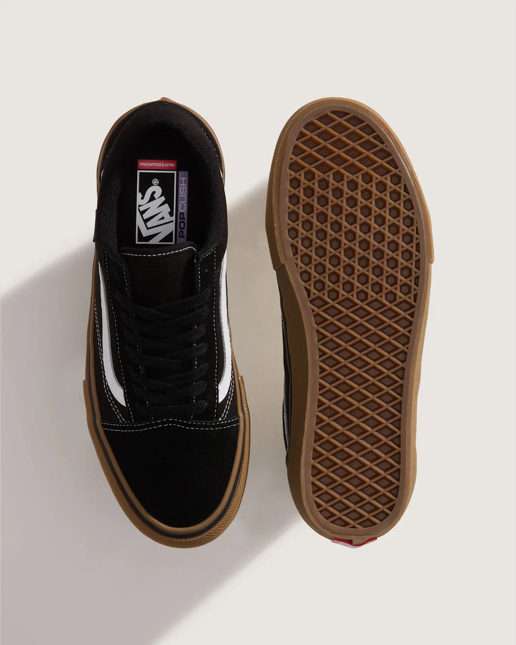 Vans Skate Old Skool Black/Gum/White Cipő VN000EDNB9K1 - 3